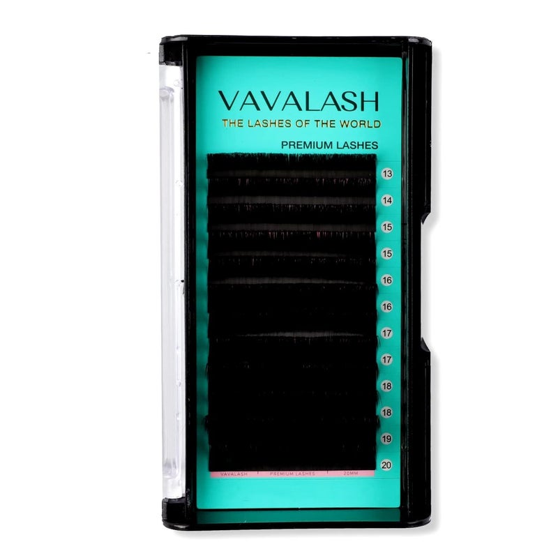 VAVALASH Eyelash Extensions 0.05 C CC D DD J B L Curl 13-20mm Lash Extensions Supplies Individual Lashes Premium Silk Volume & Classic Lash Soft Matte Dark Professional Eyelashes Extension (0.05-C-13-20 Mixed) - Image 1